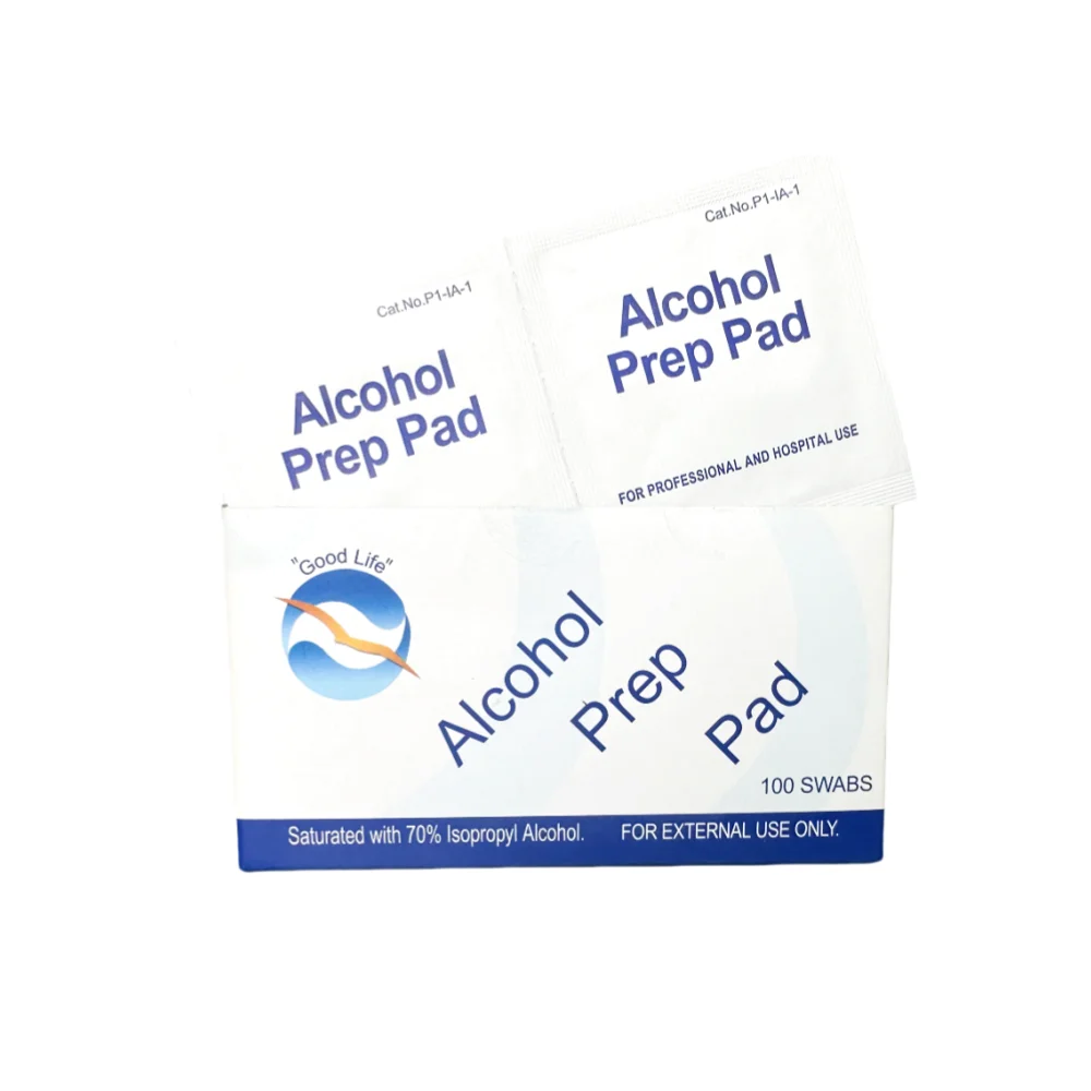 Custom alcohol prep pad swab wipes small alcohol wipes antibacterial alcohol wipes