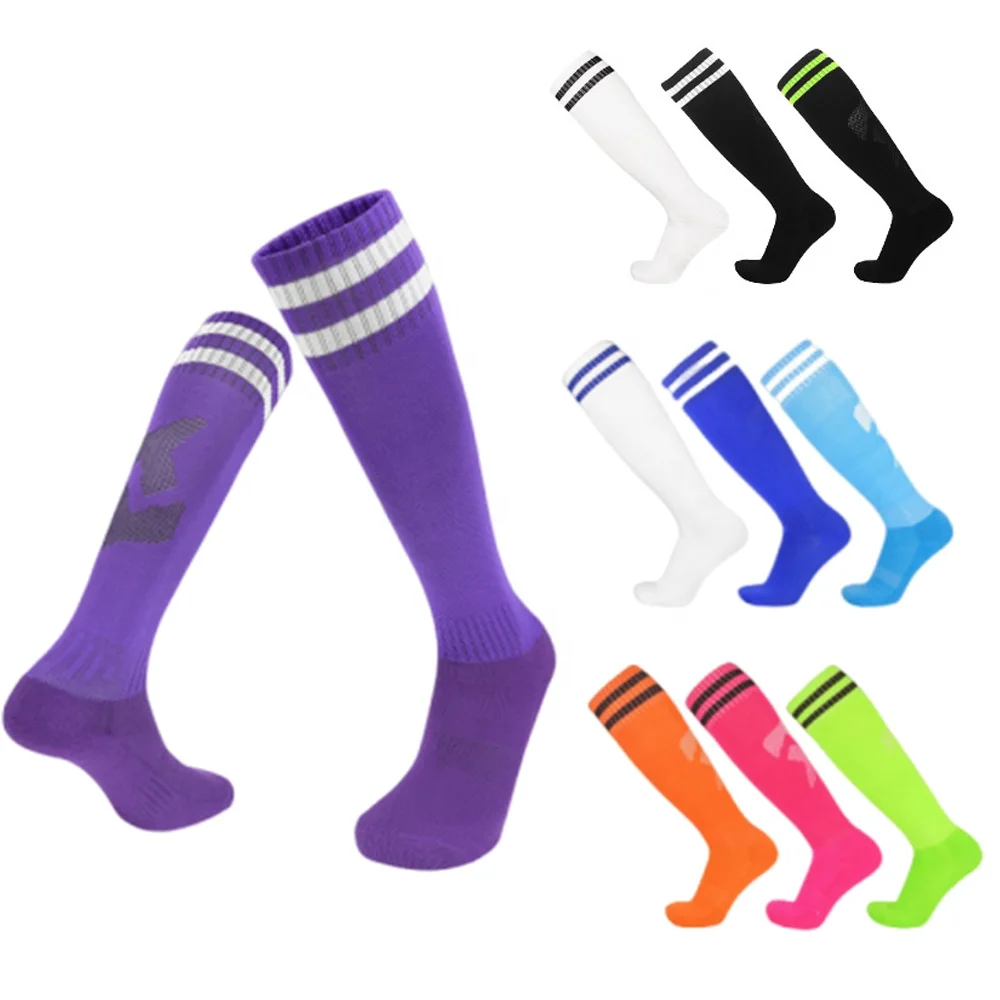 Adult Football Socks for Men Thickened Long Tube Socks for Children Anti Slip Professional Training Sports Socks for Students