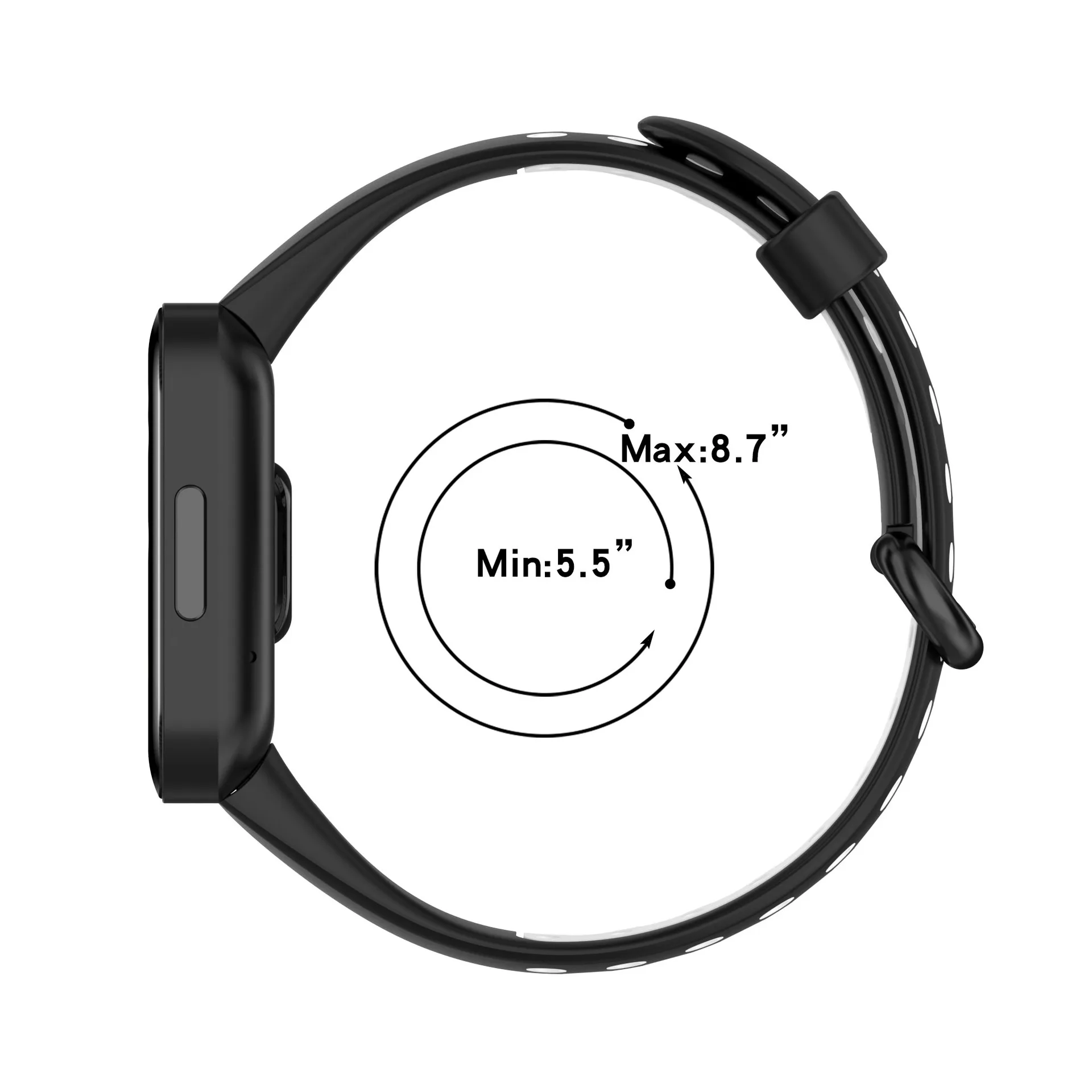 Лидер продаж часы Tiktok Mi watch 2 Lite redmi спортивные двухцветные мягкие дышащие силиконовые резиновые ремешки на цепочке