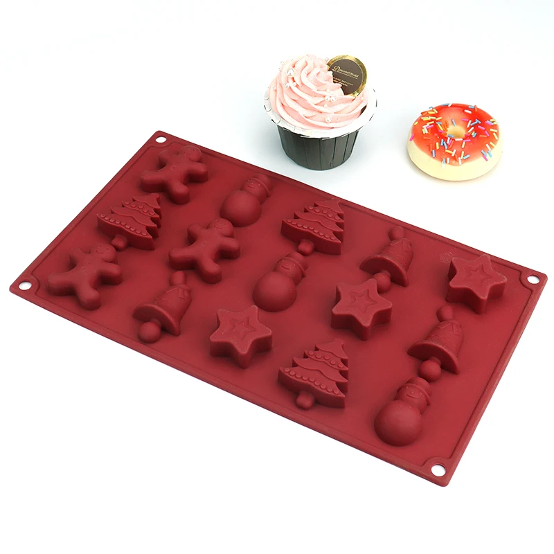 Custom Food Grade Christmas Baking Moulds Cake Bakeware Set Decorating Cake Tools Silicone Cake Moulds Molds For Baking