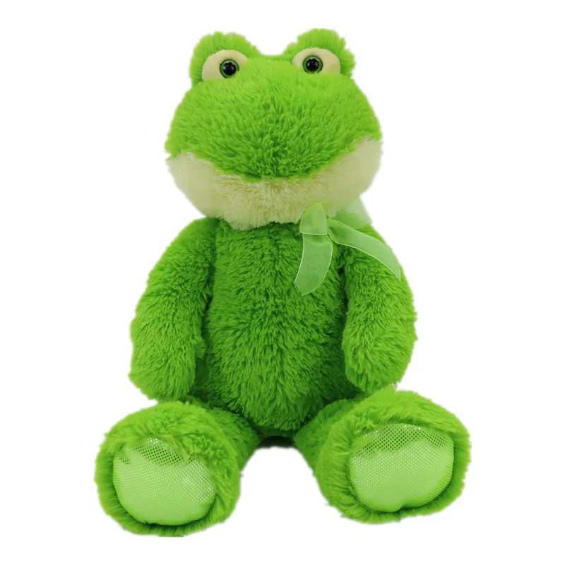 
2021 NEW Style Lovely green plush animal toy frog for kids custom cute plush animal stuffed 