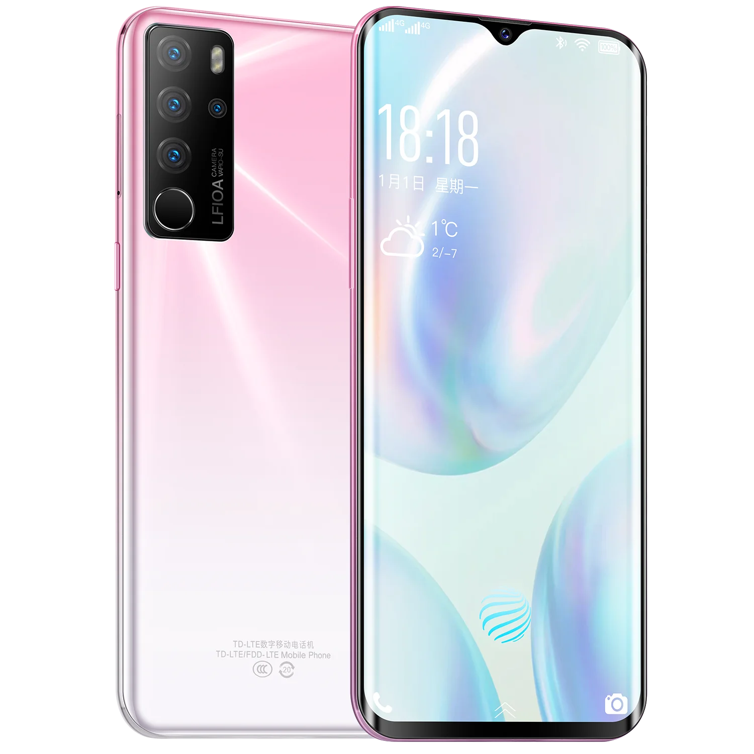 Высокое качество 6 5 дюймов 4G LTE мобильный Восьмиядерный Android 10 1 Поддержка двойной карты режим ожидания 4 Гб + 64 Смарт HD