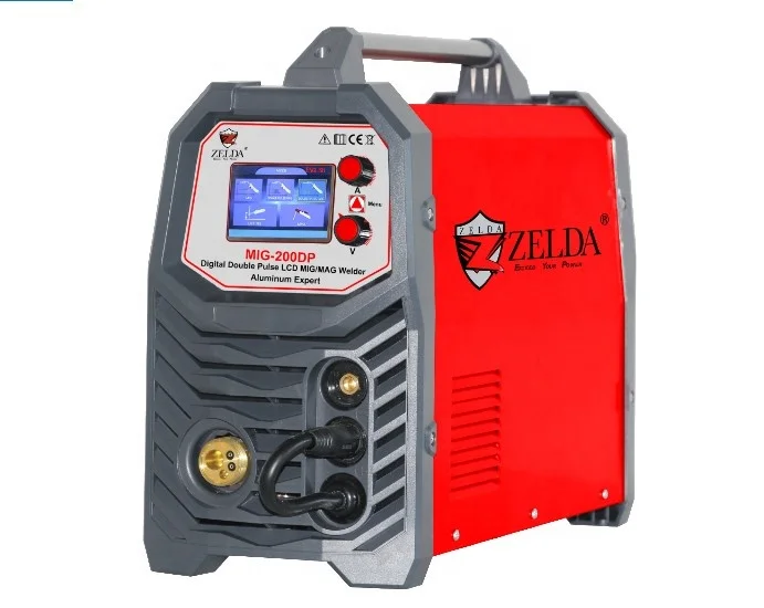 MIG Pulse Inverter Mig Welder Aluminium Welding Machine Portable 5 in 1 200