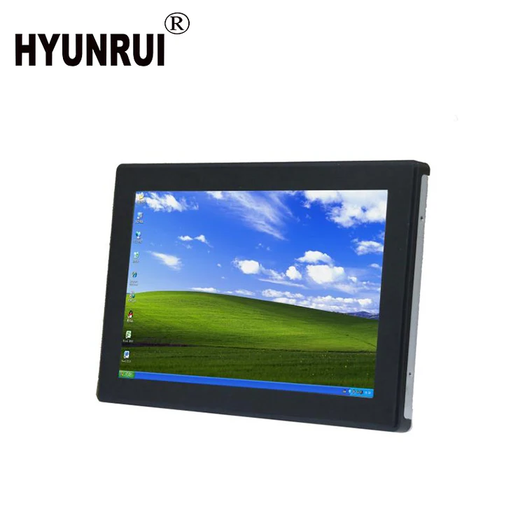 12 дюймов промышленный металлический каркас настенный Встраиваемая крепимый СИД дисплей общие сенсорный экран открытая рамка монитор с сенсорным
