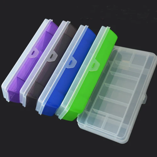 Двухслойный Прозрачный жесткий пластиковый ящик для рыболовных снастей