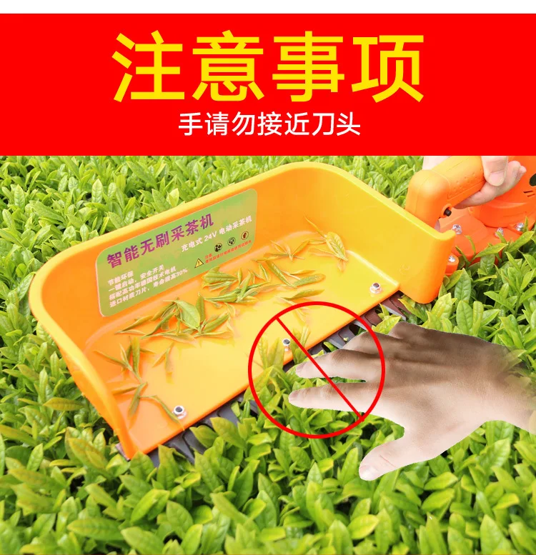 Customized 24v lithium power tea picking machine wireless tea picking machine portable backpack tea picking machine
