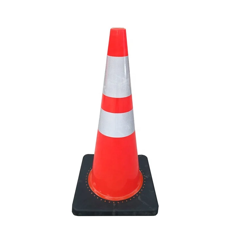 70cm Reflectivre plastic PVC traffic road cone for road safety