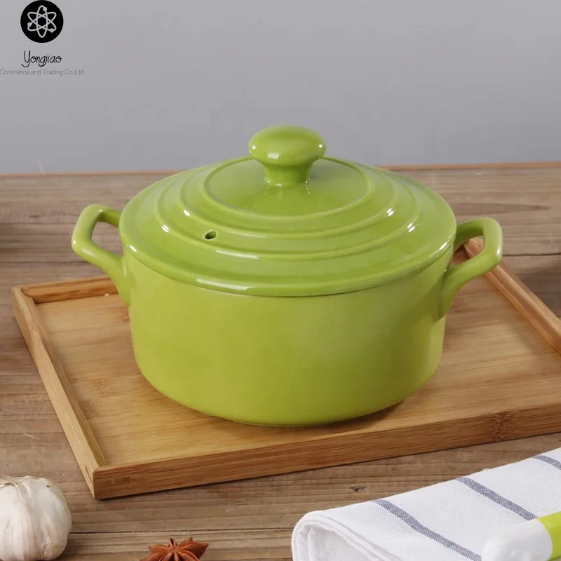 Made in China Ceramic Soup Pot /Cookware With Lid/ Kitchen Utensil Cooking Pot