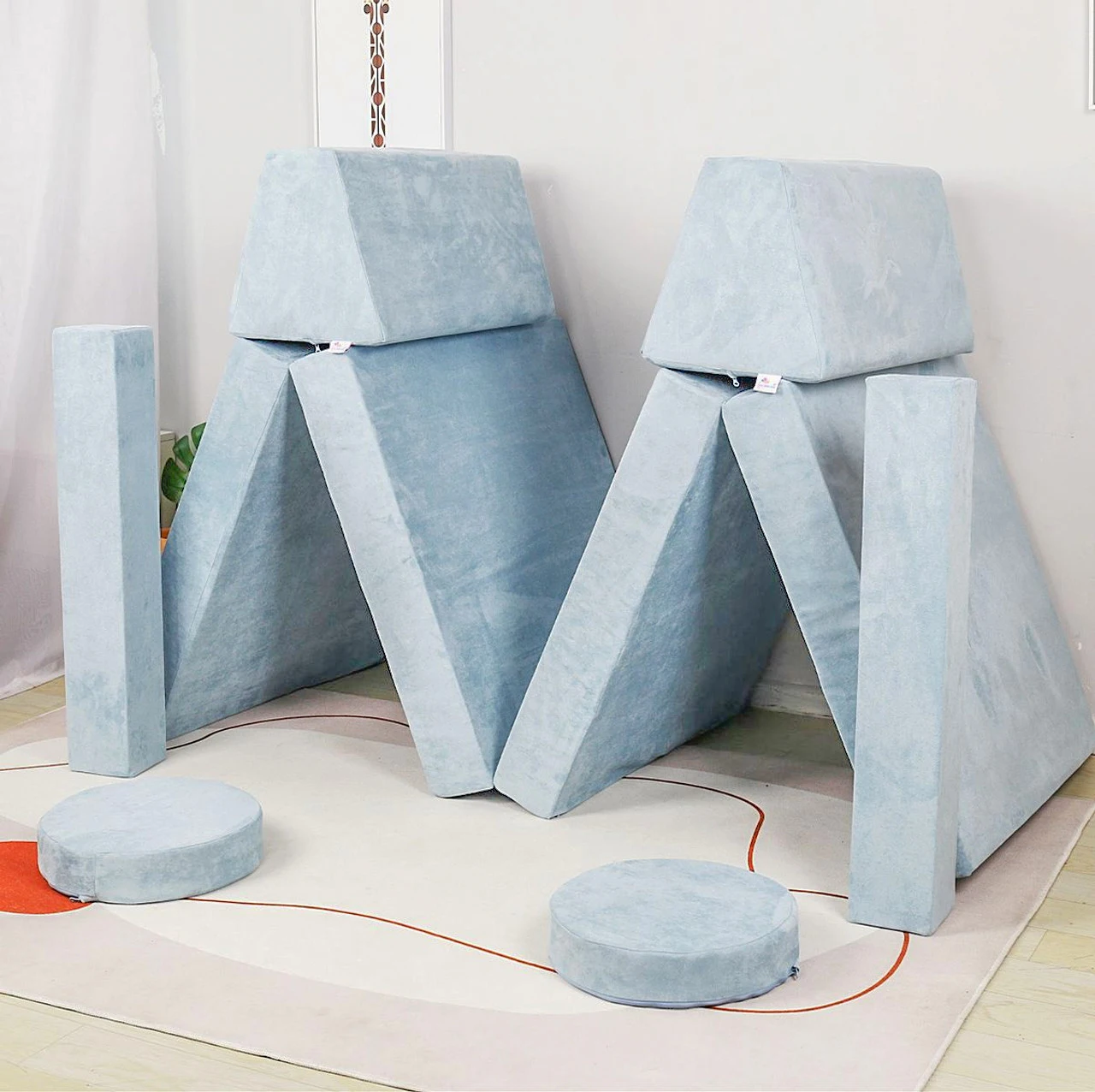 Multi Purpose Baby Support Sitting Srainer Sofa Seat Play Foam Building Blocks Couch