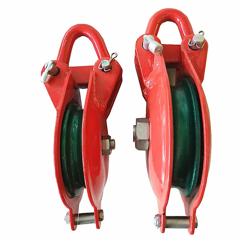 HOT DIP GALVENIZED  SNATCH BLOCK WITH SHACKLE FROM 3-8 INCHES AND CAPACITY 1.5T TO 8T