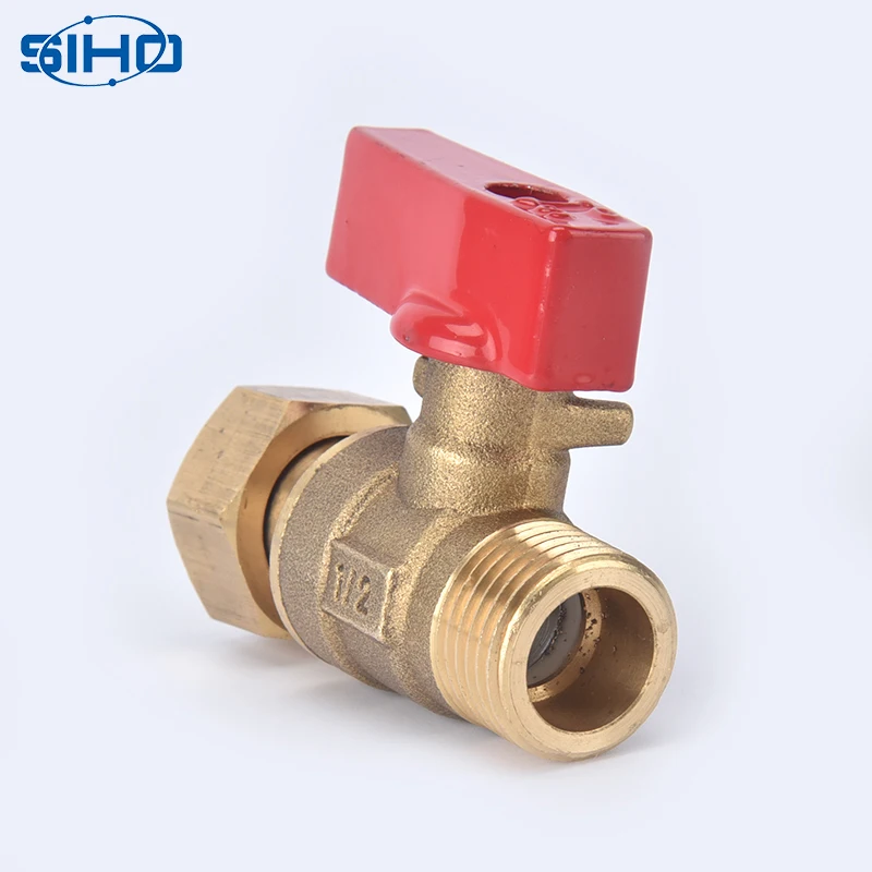 1/2 inch good quality brass ball valve with connector
