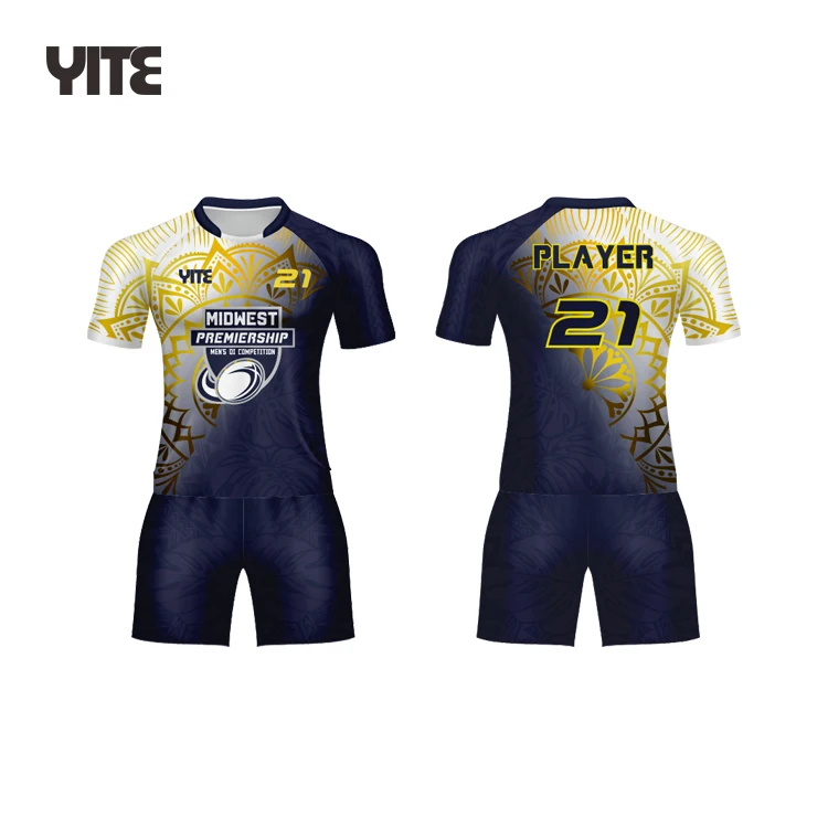 Rugby jersey high quality OEM Rugby Jersey Custom Sublimated Print Team Rugby jersey