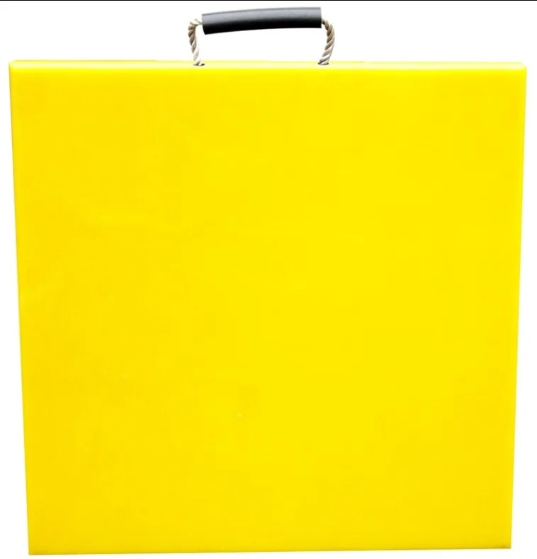 Подушка стабилизатора аутригера new design yellow pe uhmw outrigger pads / jack для грузовика со
