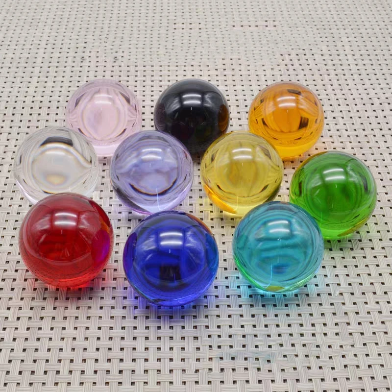 Design ornament crystal 8mm 10mm 12mm 14mm 16mm 20mm 25mm clear colored solid glass ball marbles