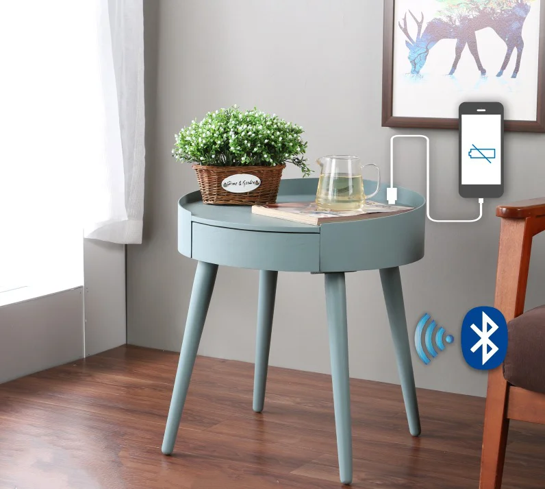 Factory New Designed Multi-function Smart Furniture Speaker Desk Wireless Speaker Smart Coffee Table