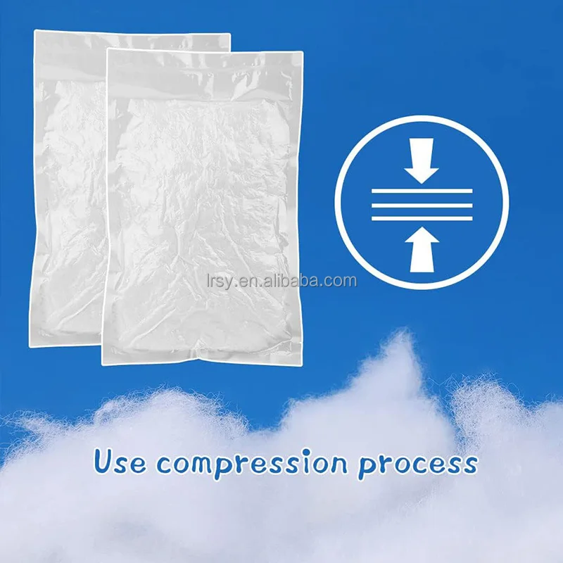 4OZ bag toy filling high quality polyester fiber filling Eco friendly pillow stuffing virgin carded fiber poly fill