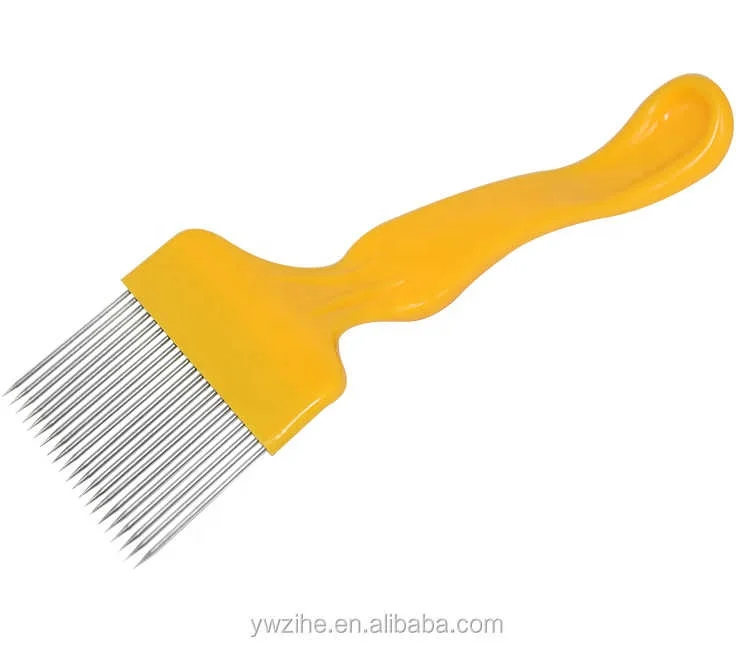 Beekeeping Tools 21 Pin Straight Needles Uncapping Forks Handle Stainless Steel Honey Sparse Rake Shovel Comb Bee Equipment