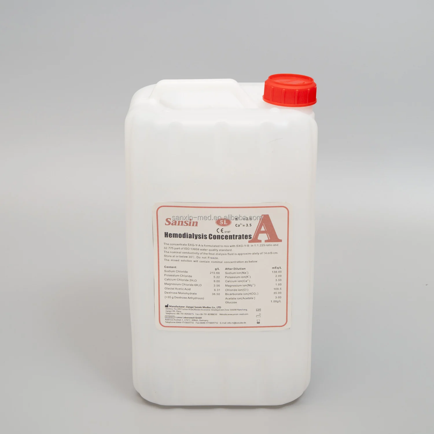 Approved hemodialysis fluid dialysis solution gold supplier from China