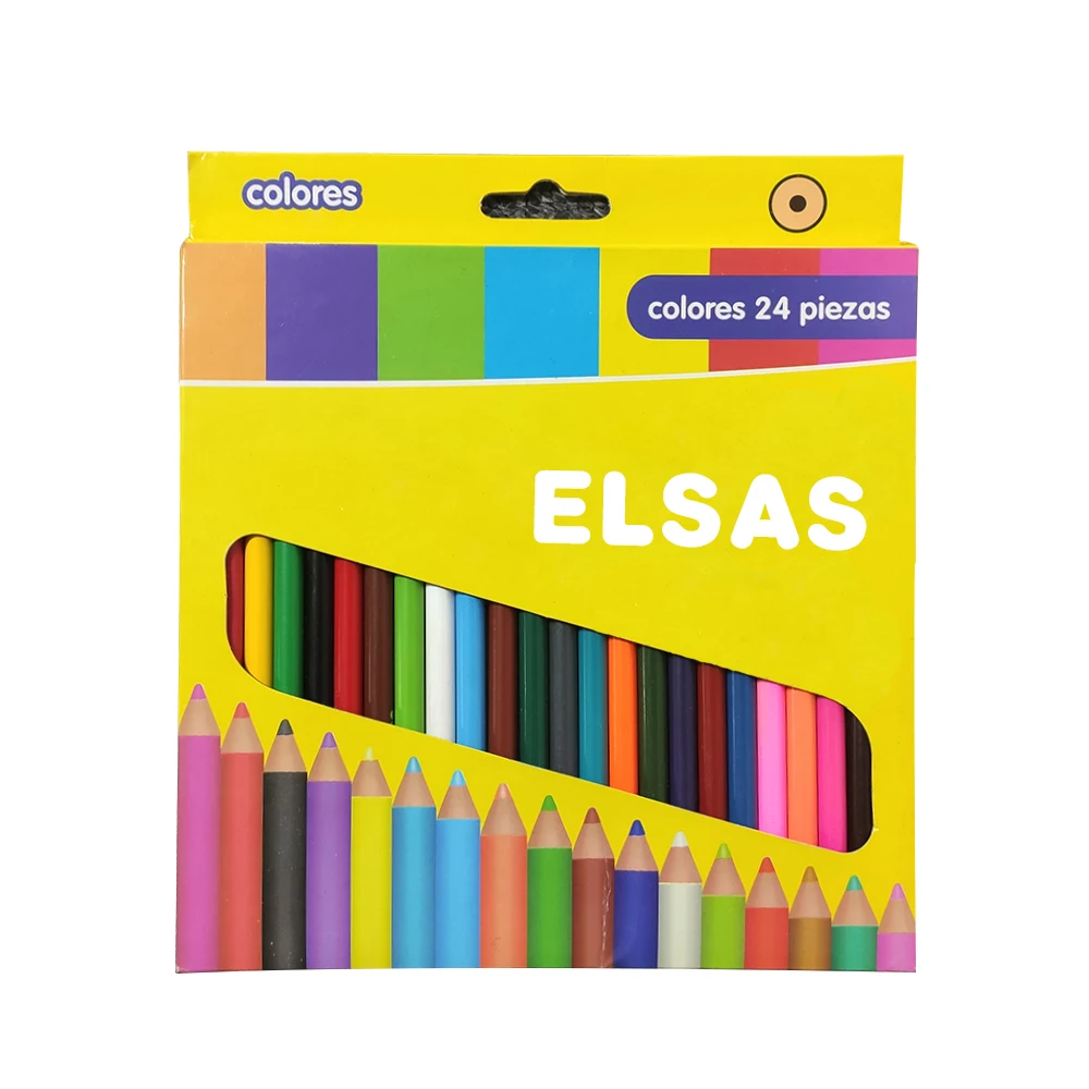 
multi colored leaded pencil,students school natural wood colored pencils 