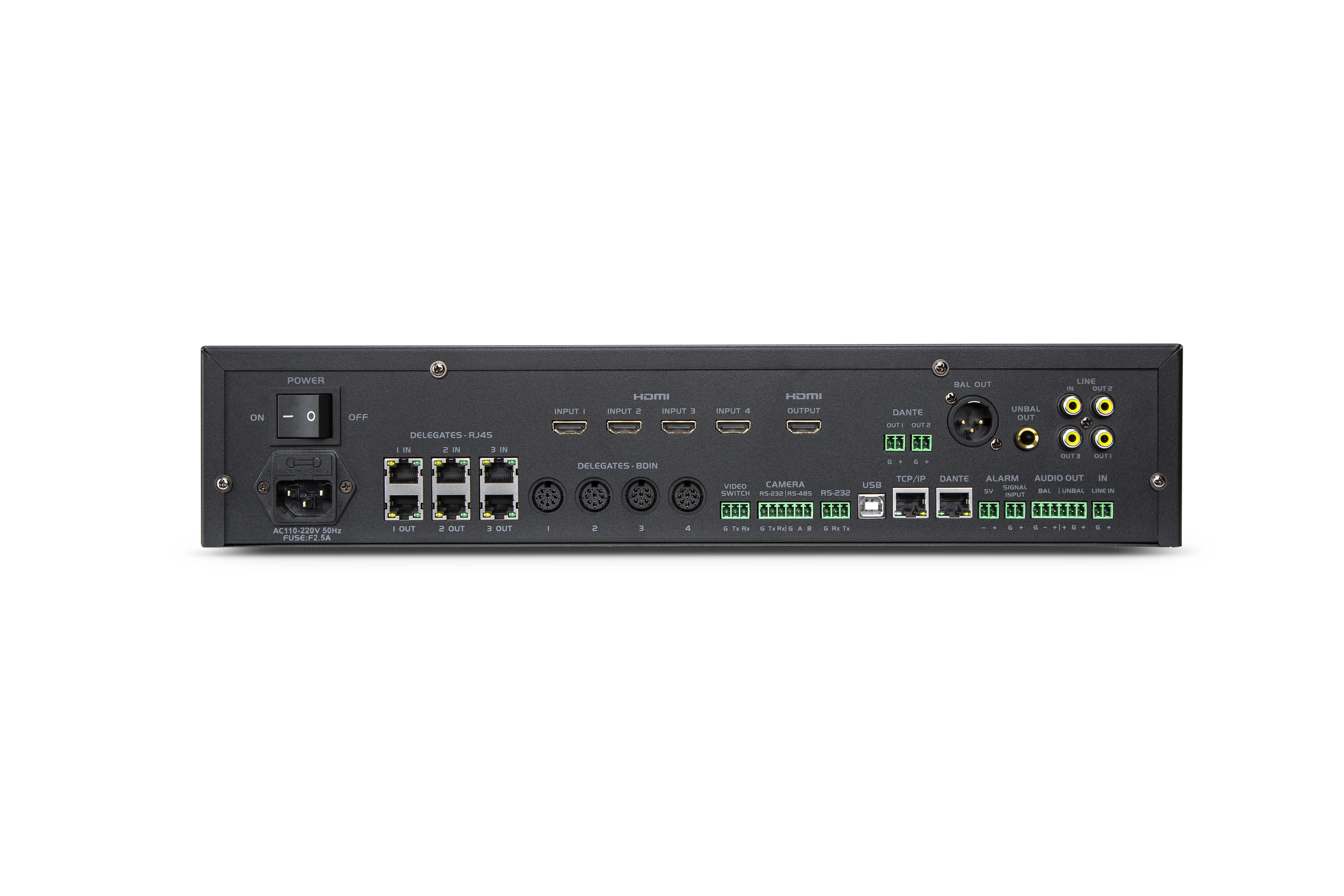 VODIGCO Multifunctional microphone host Digital Conference Discussion System Central Control Unit for conference room