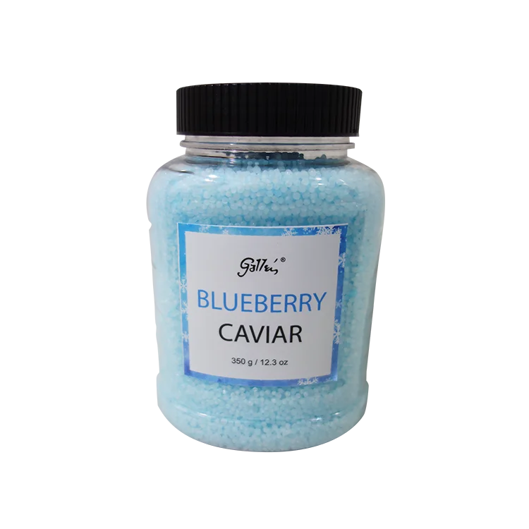 
Round Bath Caviar Bead Salt Bottle Natural Glass 