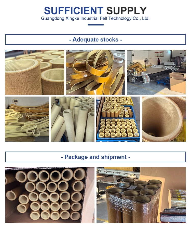 High-End Spacer Sleeve Nomex Fiber Felt 280 Degree High Temperature Breathable Nonwoven Plain Sleeve