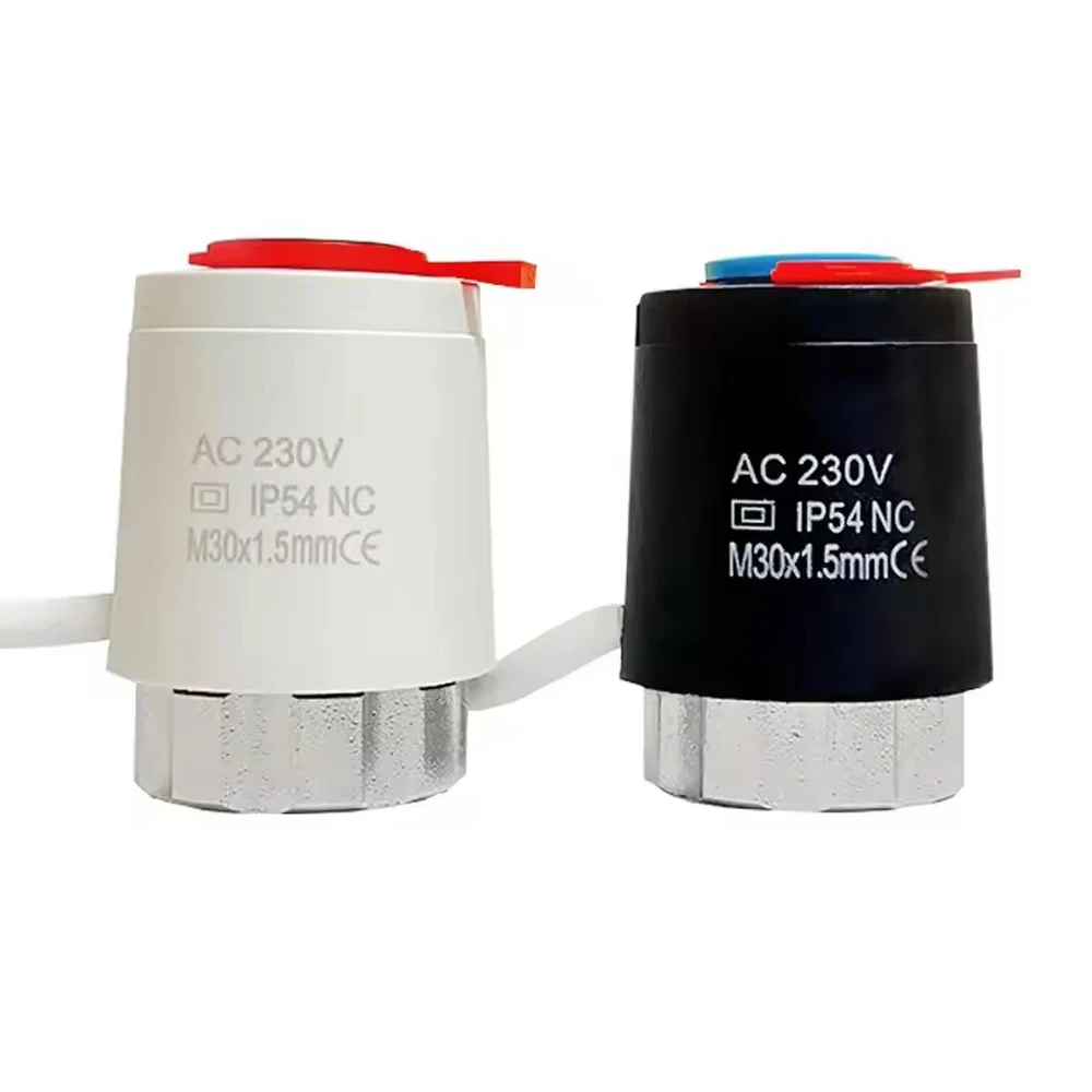 NC Electric Actuator for under Floor Heating Thermal Water Separator Heads M30x1.5mm Thermostatic Mixing Valve 220V