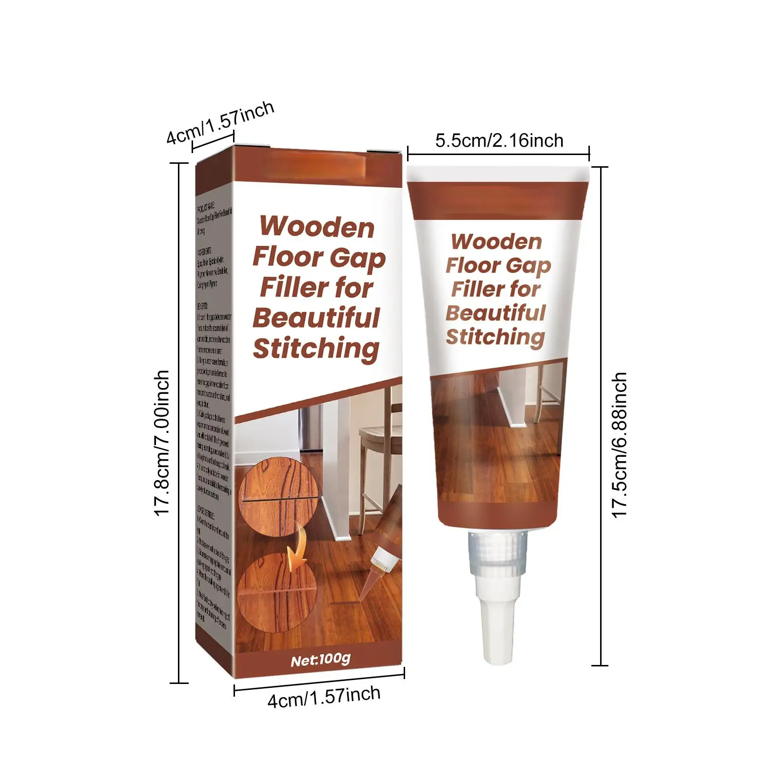 Wood Furniture Repair Cream Paste Paint Pen Kit Fast Vinyl Touch-Up for Floor Dent Gap Damage Scratch Fix Removal Remover Polish