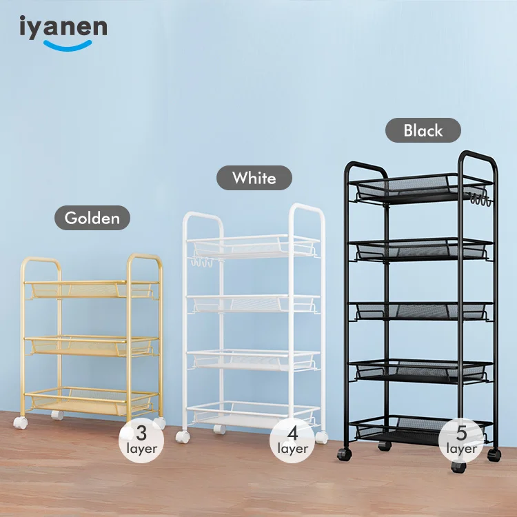 Hot Sale Most Popular Multifunctional Home Shelve Kitchen Storage Rack Kitchen Shelf Carts