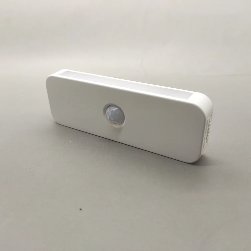 Plastic Body PIR Motion Sensor and Light Sensor USB Rechargeable Automatic Induction LED Night Light