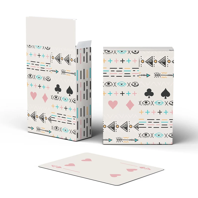 Custom Design Logo Plastic PVC Poker Waterproof Black Gold Paper Printing Poker Playing Card