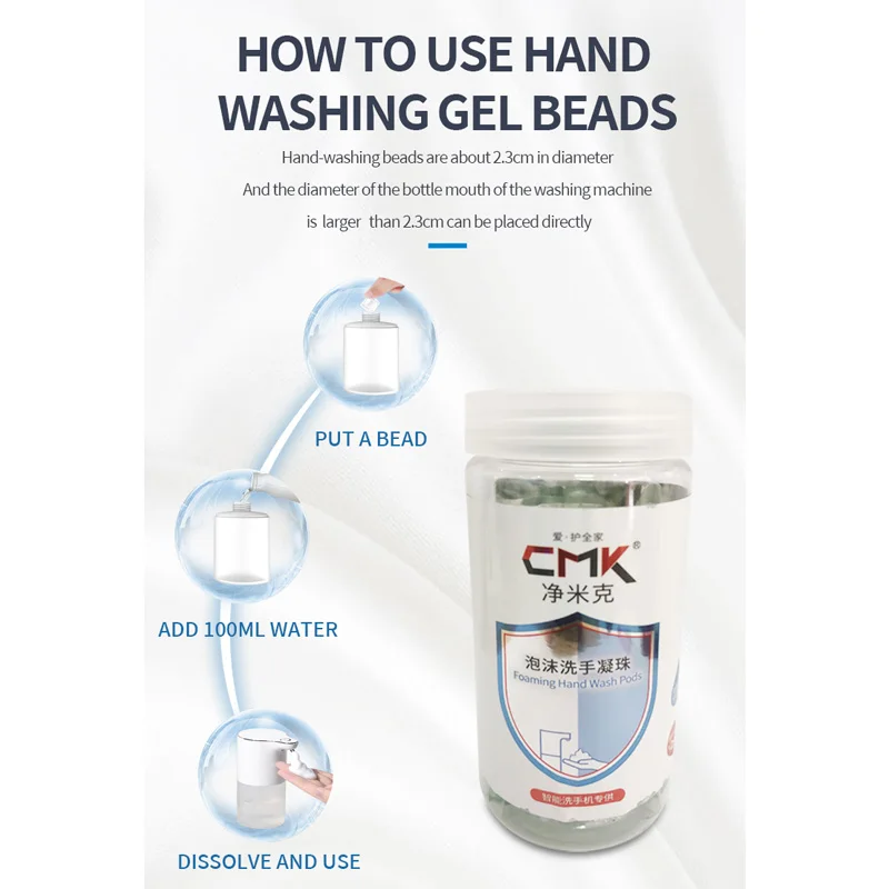 Household cleaning product avoid waste with convenient liquid washing hand beads