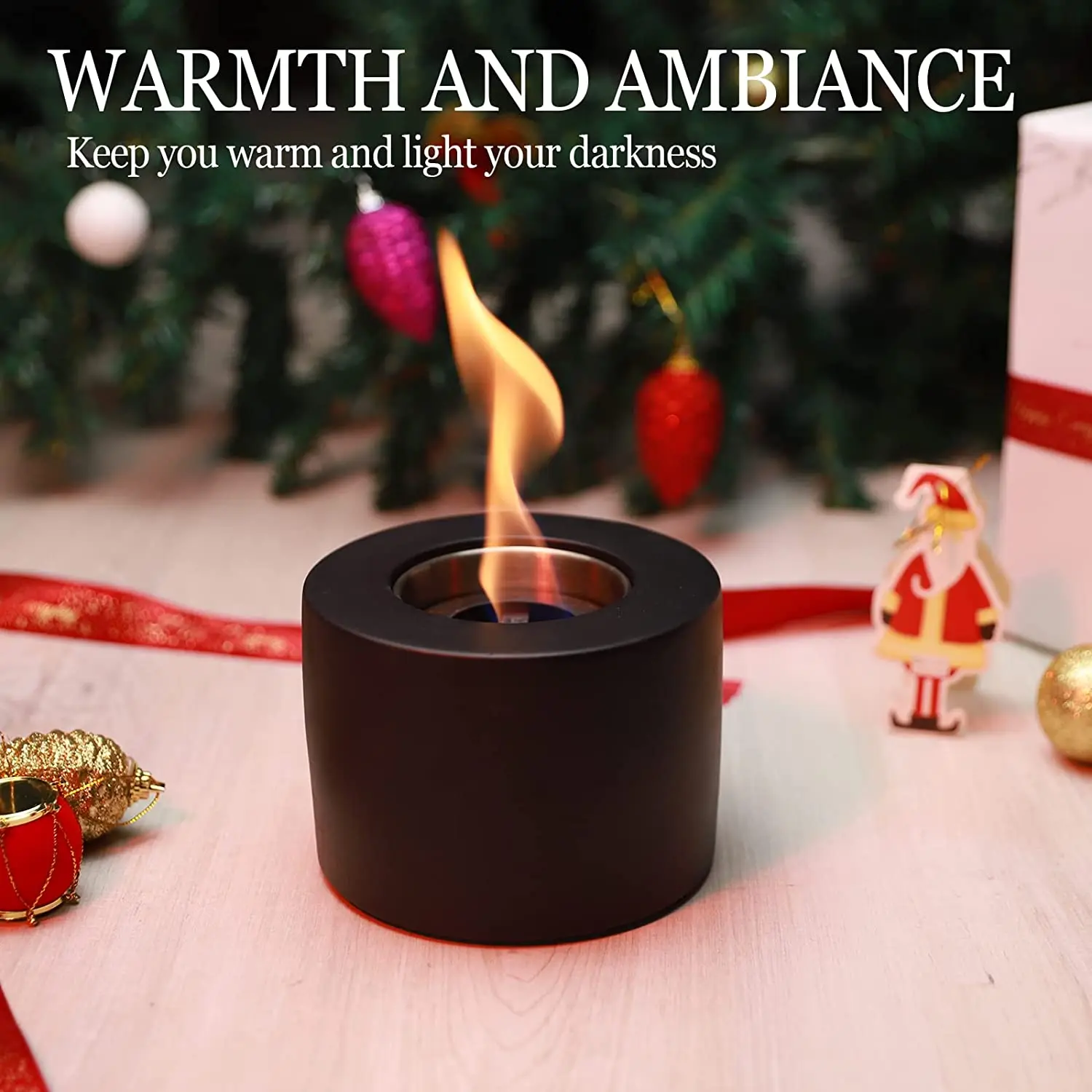 High Quality Outdoor Tabletop Fireplaces Top Table Gel Bio Ethanol Fireplace Concrete Outdoor Fire Pits