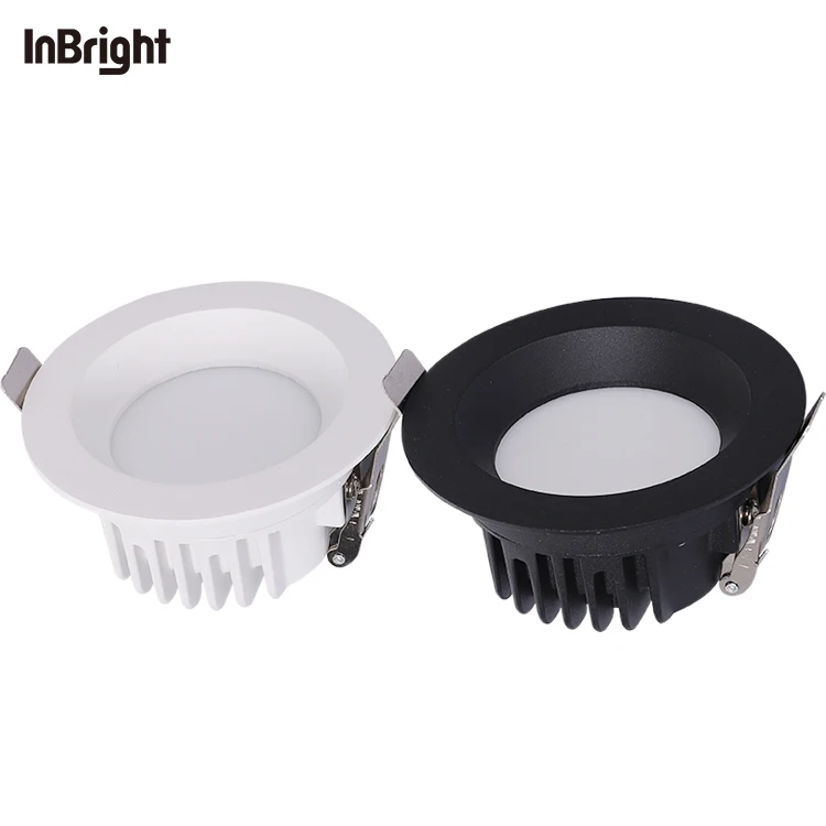 Residential Dali Dimmable LED Down Light Aluminum Recessed Ceiling Lighting 15W Fixed SMD IP65 Downlight