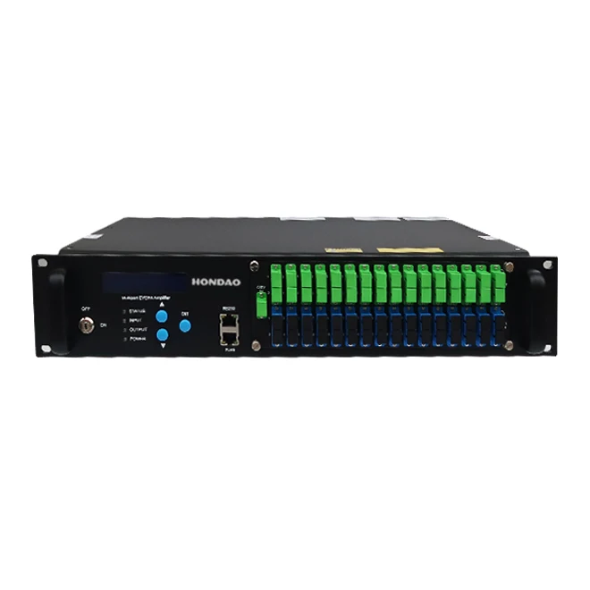 HONDAO 32 Port Built-in WDM CATV EDFA Optical  Amplifier 1490/1310