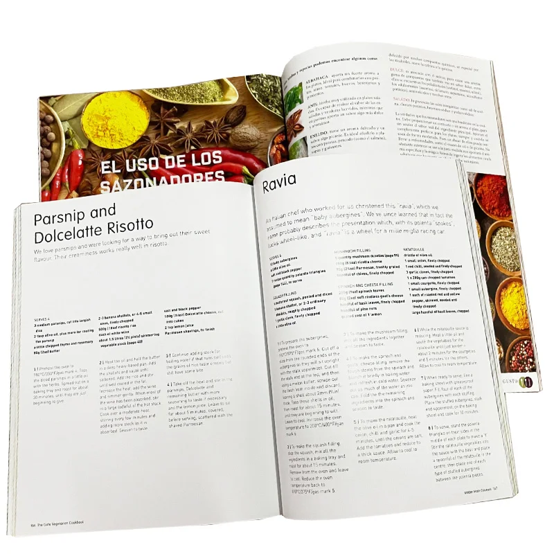 Fast production cheap china recipe book printing food diet magazine printing