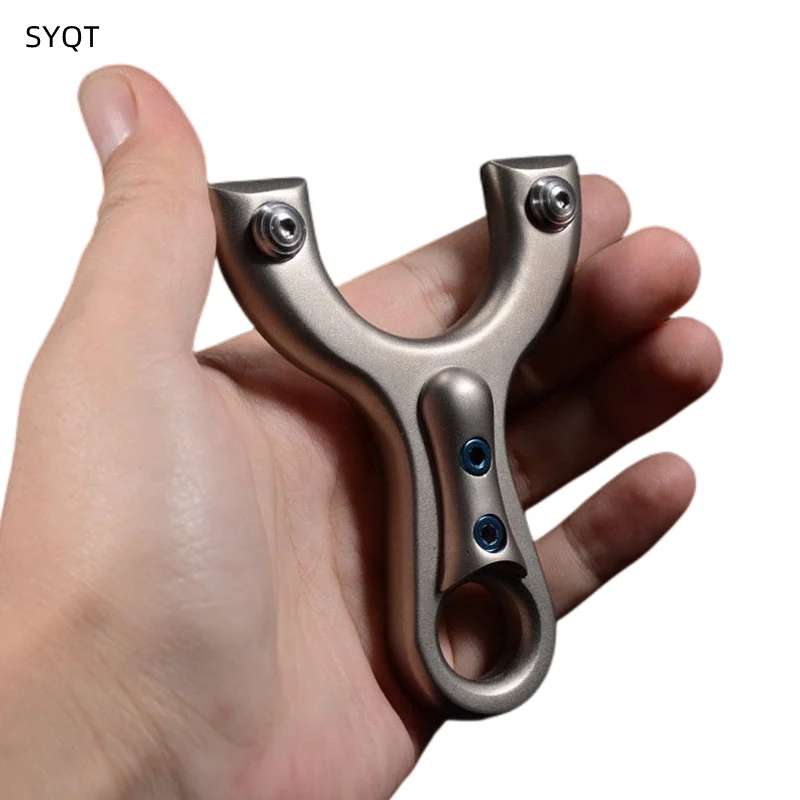 High Quality Stainless Steel Hunting Slingshot Mini Catapult Portable Fast Pressure Outdoor Precision Shooting Sports