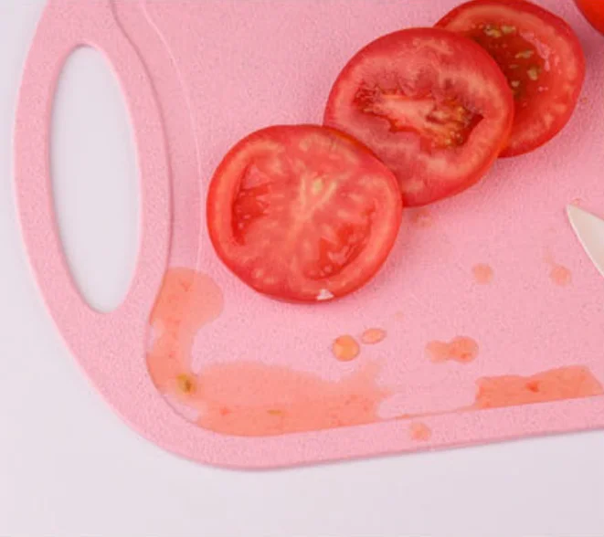 2023 New Arrivals Eco-Friendly Professional Kitchen Vegetable Fruit Meat Wheat Straw Fiber Plastic Chopping Cutting Board Set