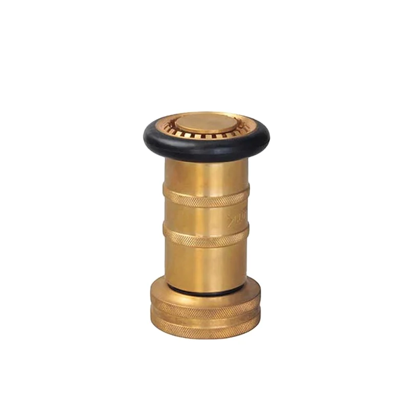 Brass fire hose nozzle