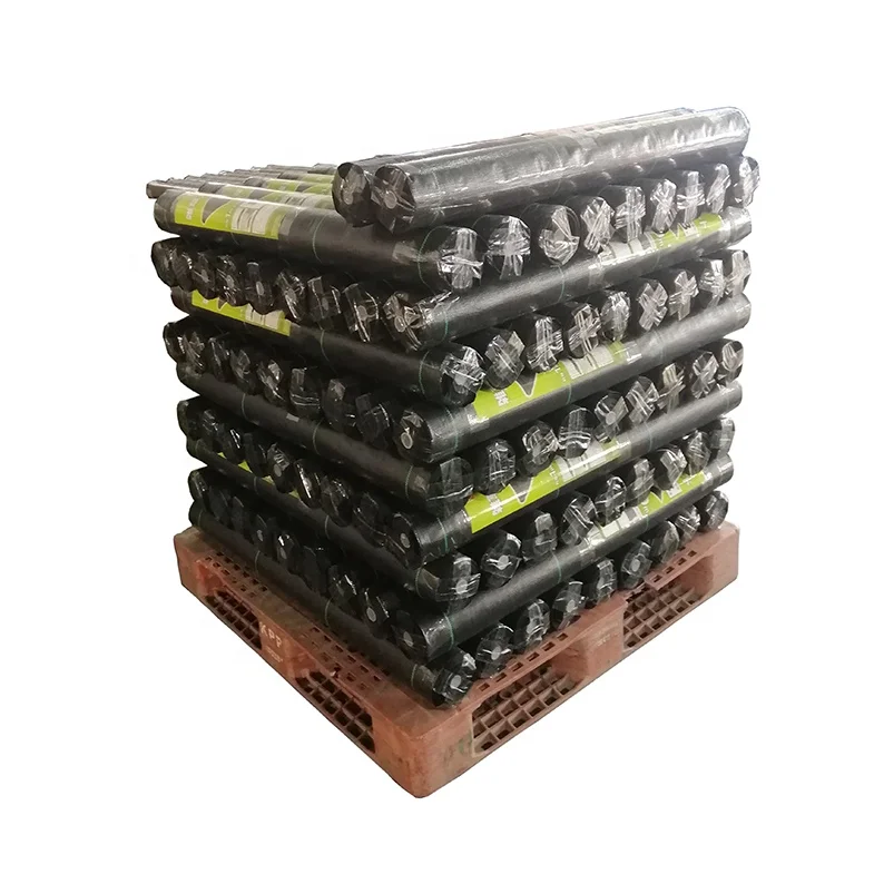 Black Pp Ground Cover Weed Control Mat Landscape Fabric 90gsm 130gsm 150gsm Weed Barrier