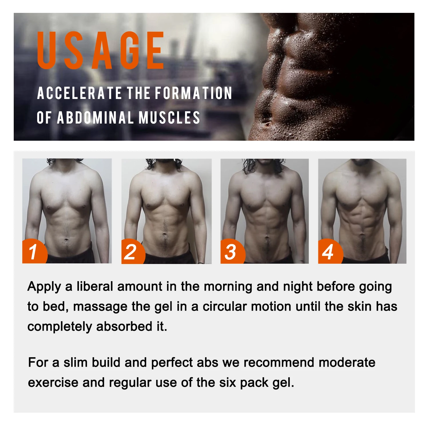 ALIVER Private Label Long-Lasting Muscle Stimulator Six Pack Toner Cream Fat Burning Abdominal ABS Muscle Cream