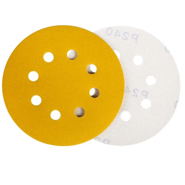 5 Inch Sanding Discs Abrasive Hook And Loop 5 Inch 125mm 150mm Aluminum Oxide Round Sand Paper Sanding Disc