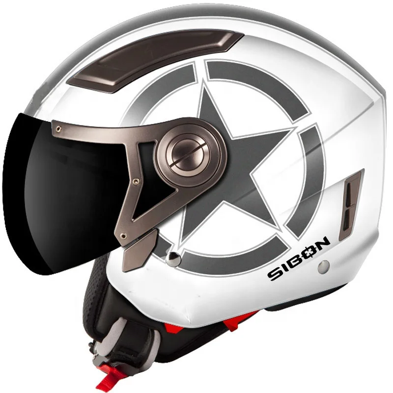 SIBON B0820115 DOT ECE ABS shell washable liner XS-XXL black adult helmet motorcycle full face motorcycle helmet