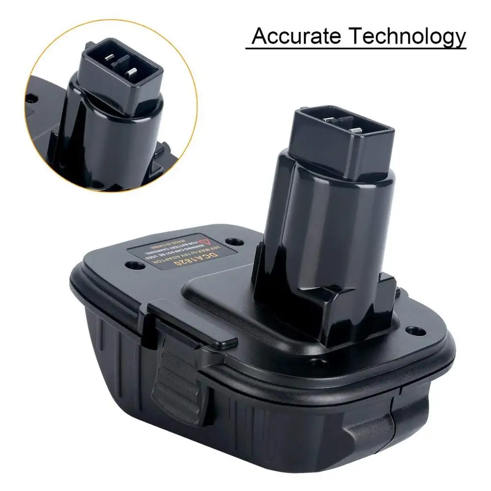 DCA1820 Lithium power tool battery  20V DCB200  convert to 18V NICD NIMH DW9095 DE9098 Battery Tool for Dew converter