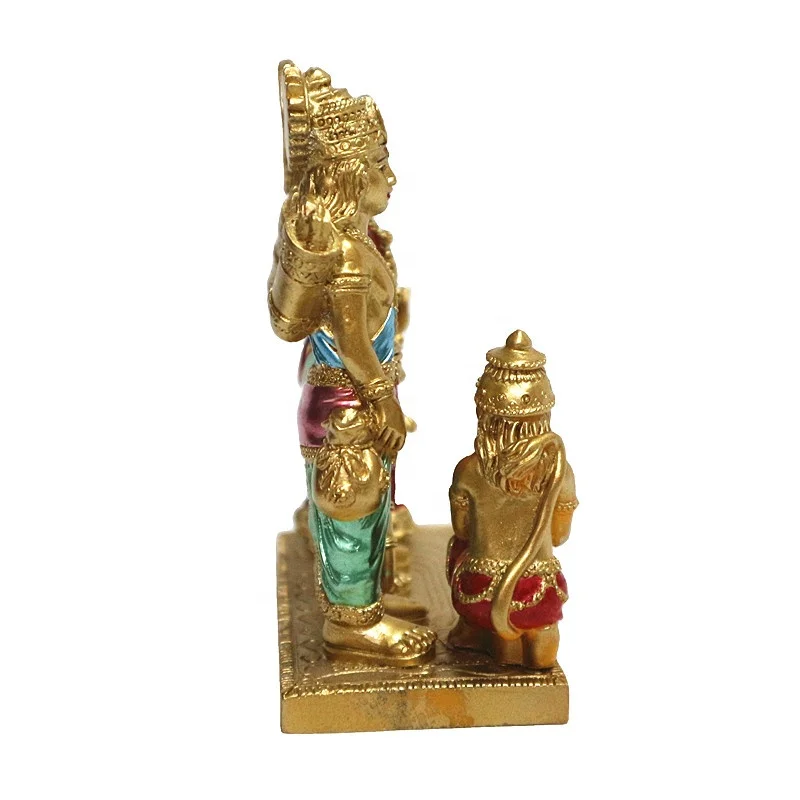 polyresin decoration Religious Items Indian Mandir Diwali Decor Buddha Sculpture Hindu Gods Idol Resin Ram Laxman Sita Figurine