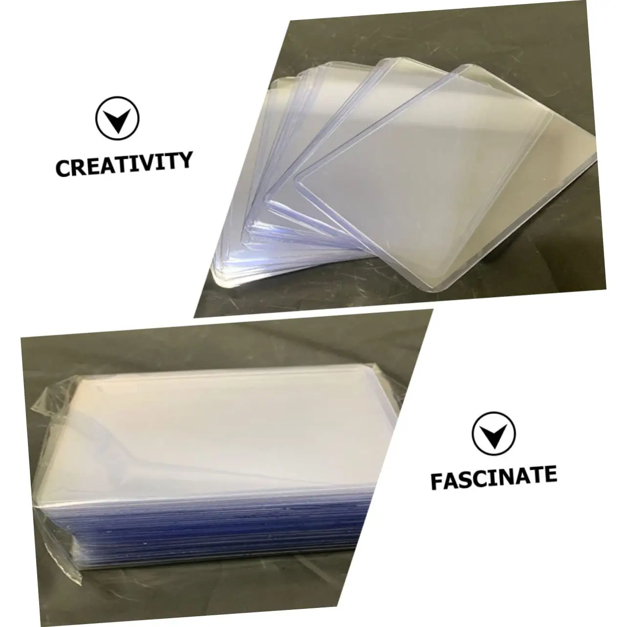 Ultra Clear 35Pt Toploader Cards Holder 3X4 Inch Pvc Toploader Card Holder Transparency Trading Card Holder With Protective Film