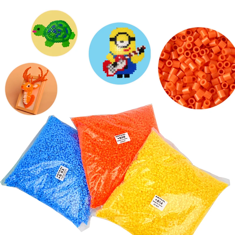 Производитель 206 цветов 5 мм Artkal Fuse Beads Perler Beads eco-friendly Hama Beads Bulk