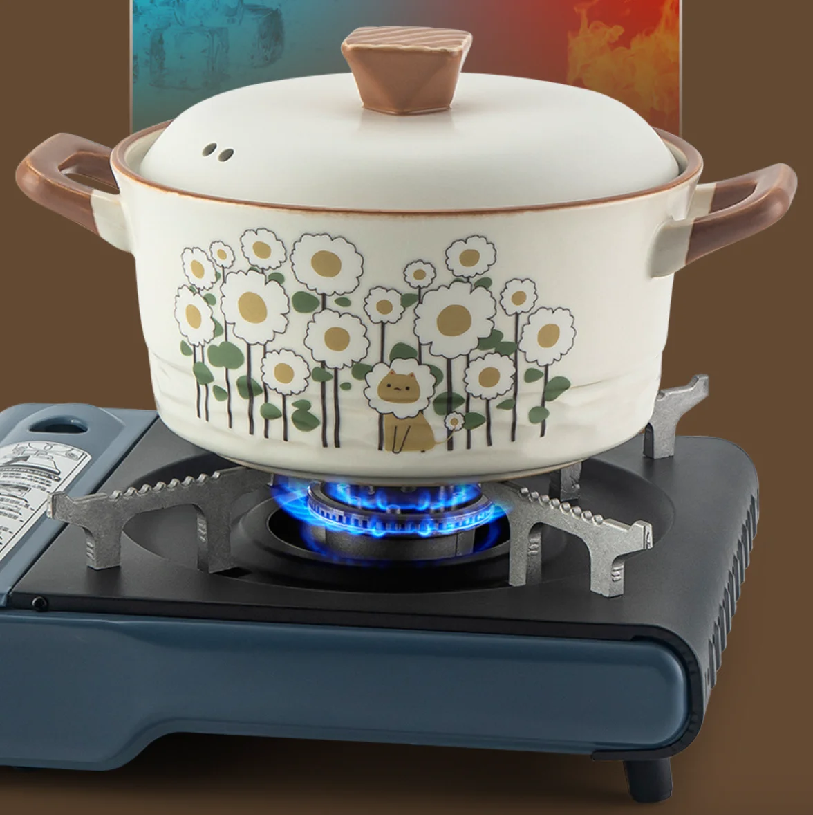 Large capacity stone pot Japanese gas high temperature resistant ceramic sand casserole pot stew soup ceramic casserole