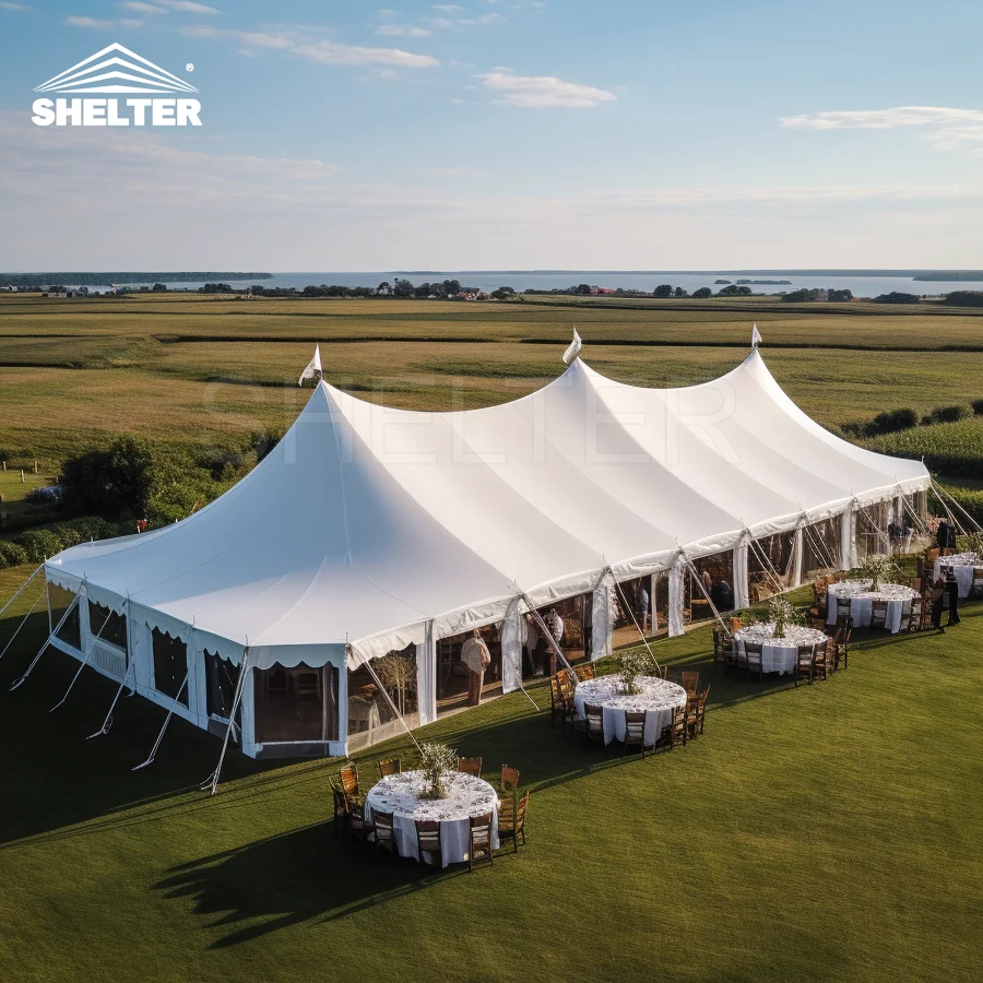 Canopy Marquee Tent For Events Sale Party Wedding 500 People Outdoor Event High Peak Pole Tent Tents For Party 40x20