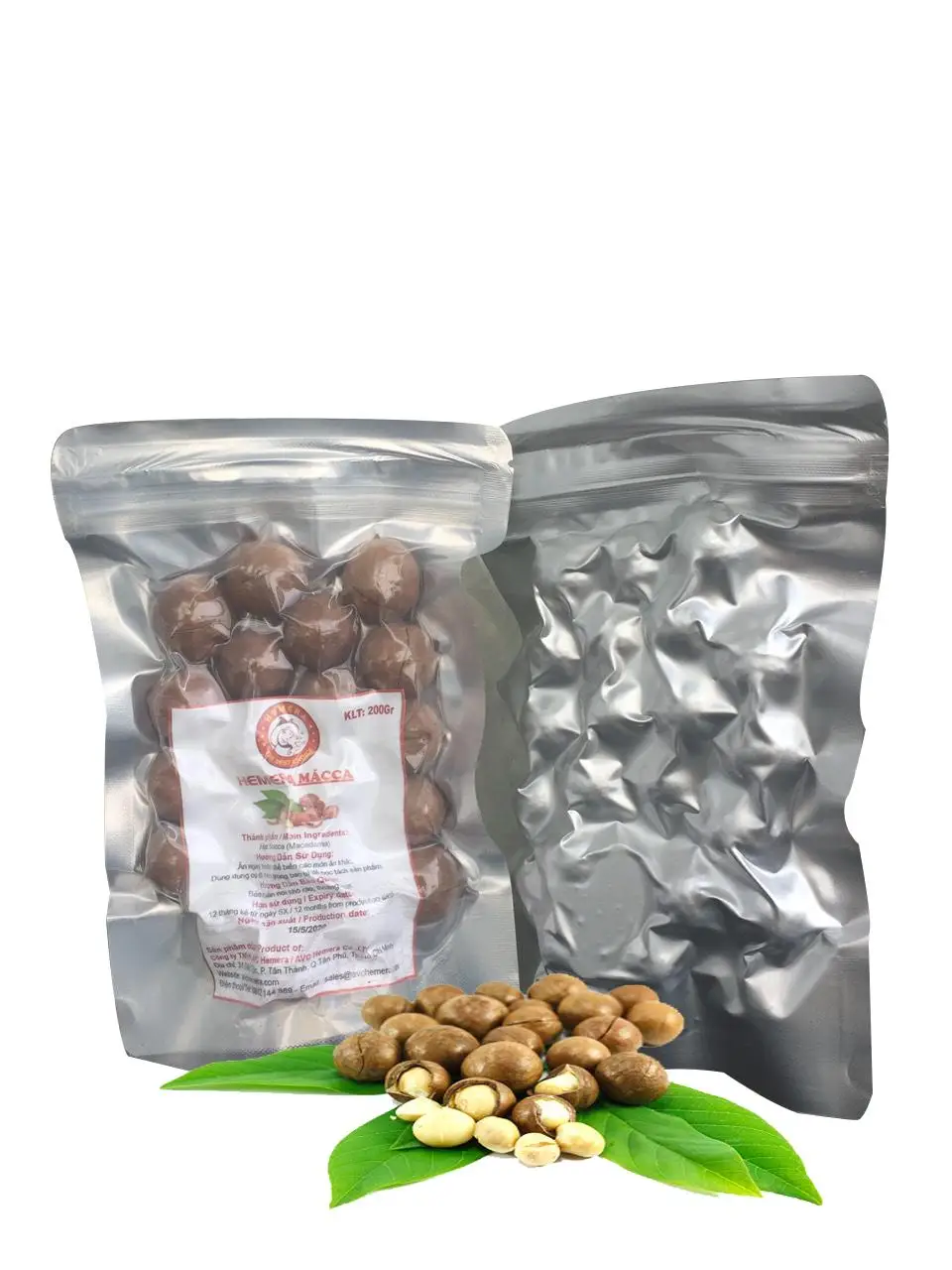 Delicious Roasted Macadamia Nuts In Vacuum Bags